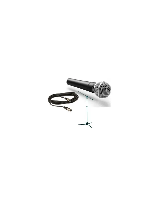 Shure - Pack SM58 + Câble XLR + pied perche Prix Cassé