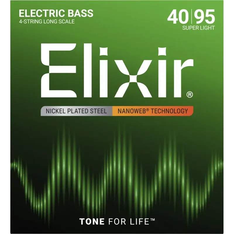 Prix Bas Elixir Nanoweb Super Light BassGuitar