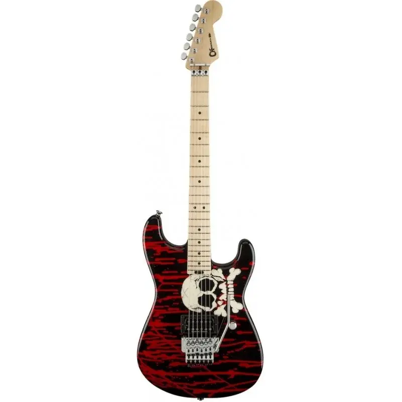 Charvel Warren Demartini Pro-Mod Blood & Skull Commander Vite