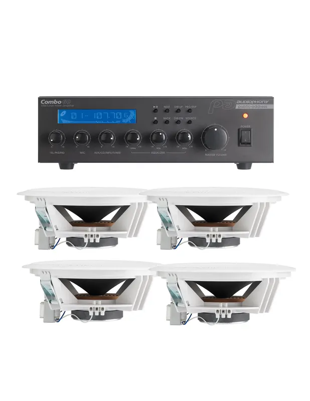 Audiophony - Pack INSTALL COMBO60 + 4 CHP606 Promotion Saisonnière
