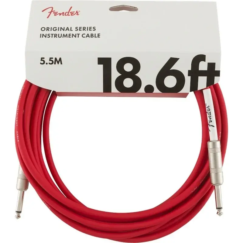 Retour Gratuit Fender Original Cable 5,5m Fiesta Red