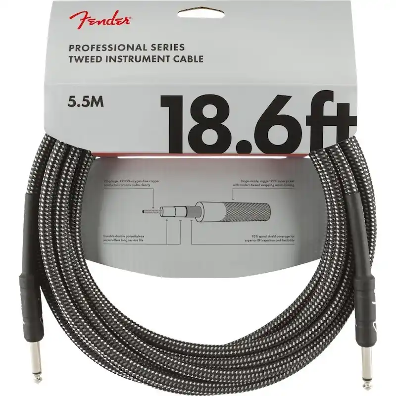 Fender Pro Cable Gray Tweed 5,5m Affaire À Saisir