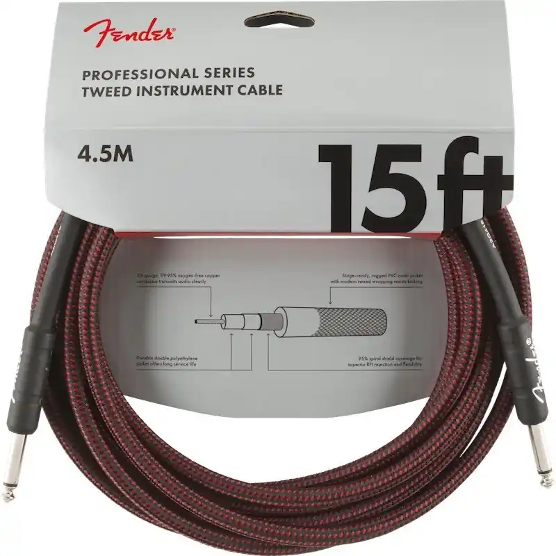 Offre Du Jour Fender Pro Cable Red Tweed 4,5m