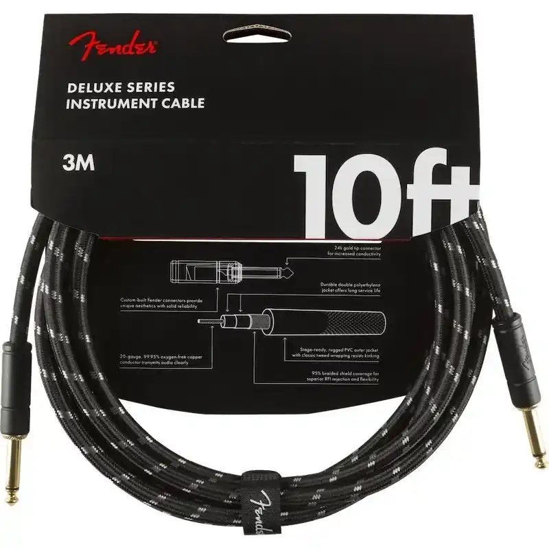 Fender Deluxe Cable Tweed Bk Quantité Limitée