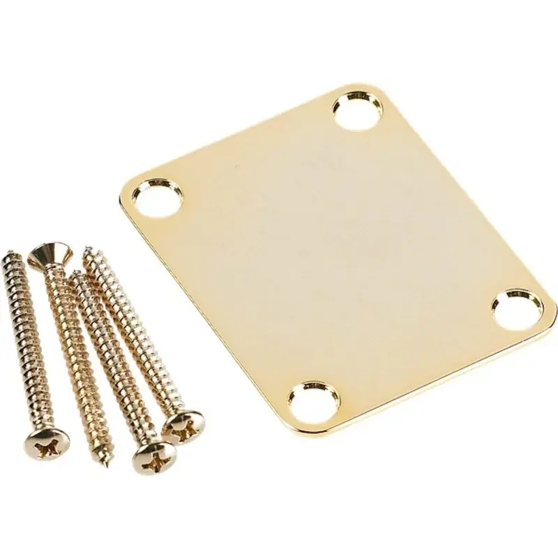 Fender 4-Bolt Vintage-Style Neck Plate Gold Offre Spéciale