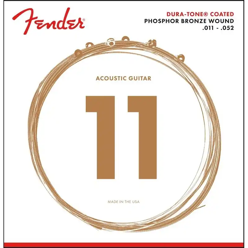 Populaire Fender Dura-Tone Phosphor Bronze Custom Light 11-52