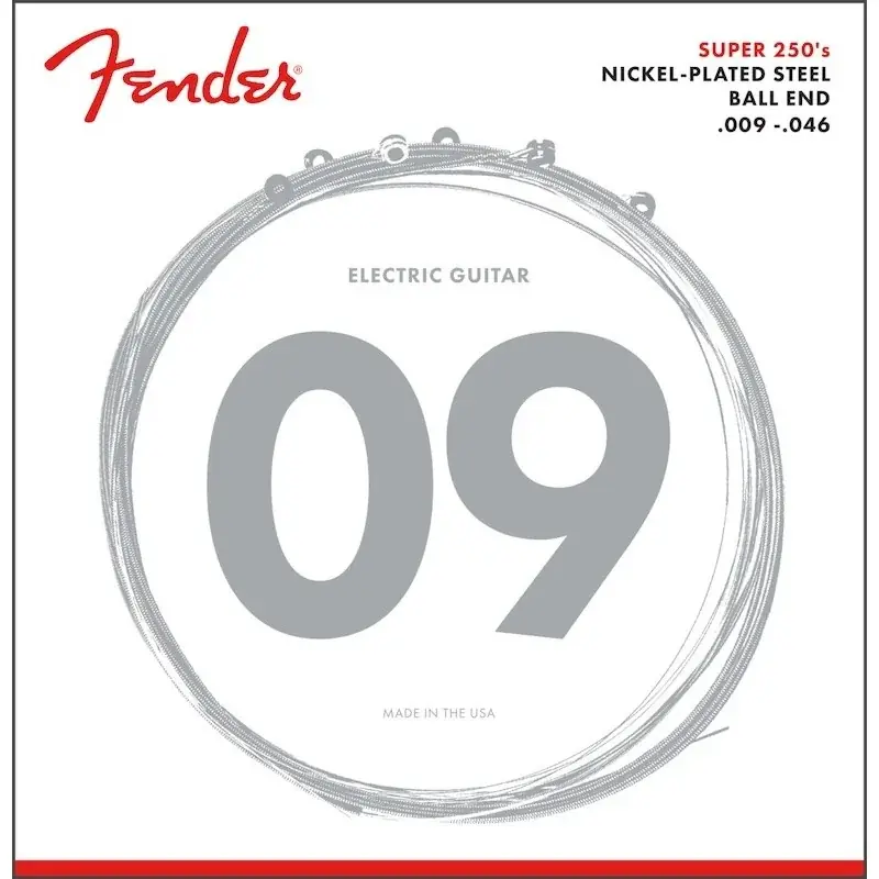 Nouveauté Fender Super 250‘s Nickel-Plated 9-46