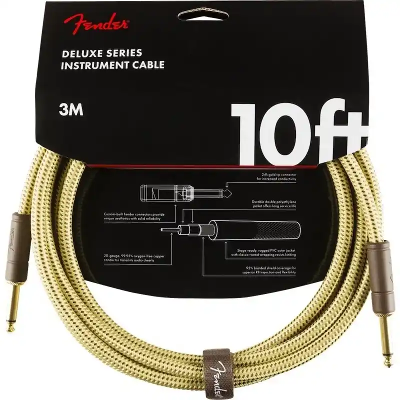 Achat Immédiat Fender Deluxe Cable Tweed 3m