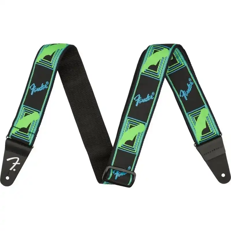 Acheter Direct Fender Neon Monogrammed Strap Blue Green