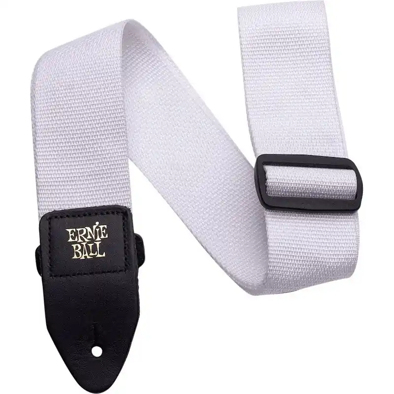 Ernie Ball White Polypro Strap Super Prix