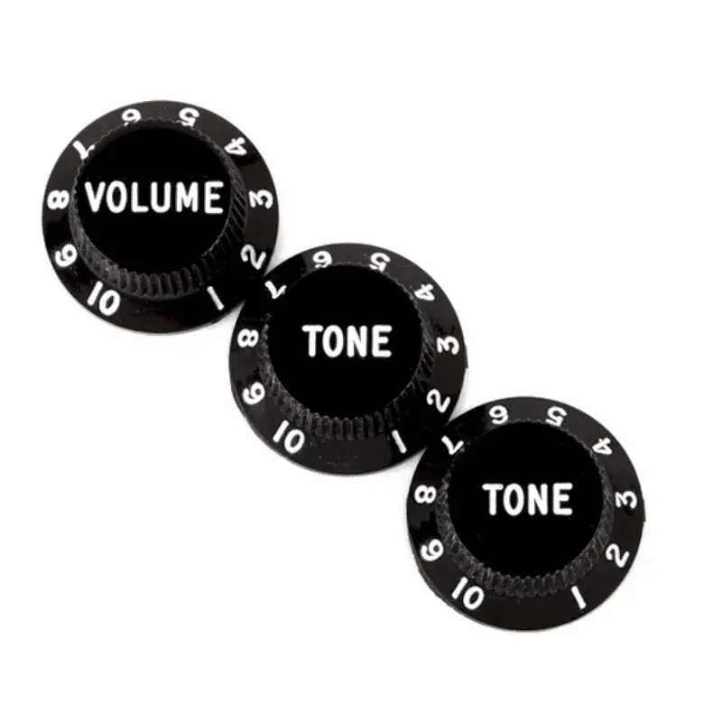 Promotion Saisonnière Fender Stratocaster Knob Sets Black