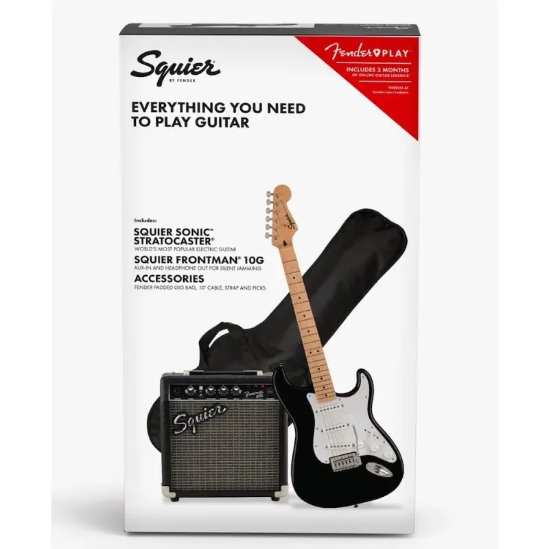 Fender Squier Sonic Strat Pack Bk Vente Directe