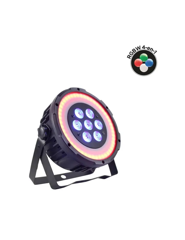Prix Choc Power Lighting - Par Slim 7x10W Quad Ring