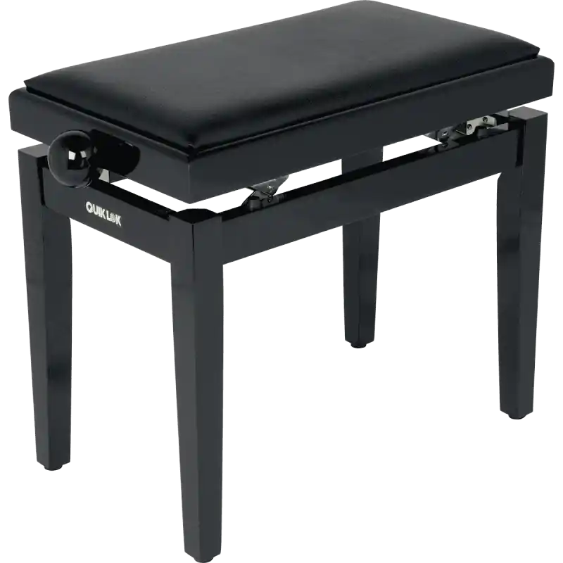Quiklok Piano Bench Polish Black Simili Promotion Saisonnière