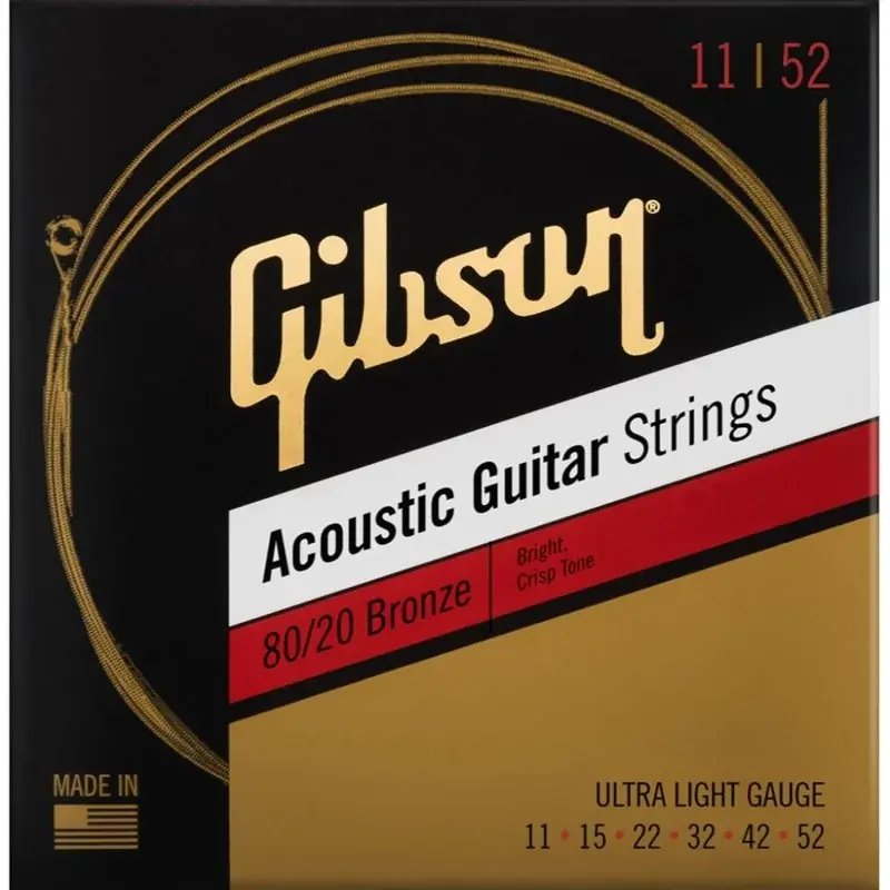 Top Vente Gibson 80/20 Bronze Acoustic Ultra Light