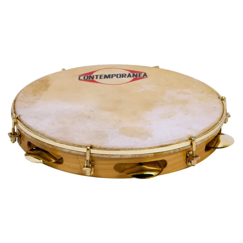 Haute Qualité Pandeiro Contemporanea 10" Bois Extra Light Peau Animale - Choro Pro