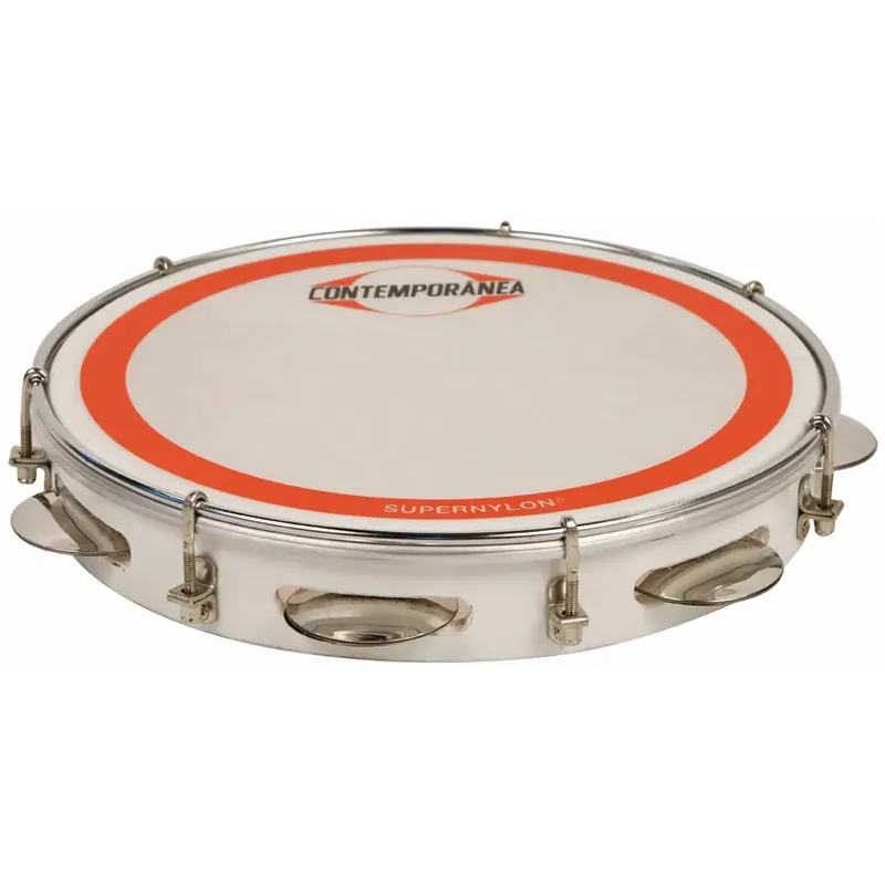 Pandeiro Contemporanea 10" White - Peau Super Nylon Jusqu'à Épuisement Des Stocks