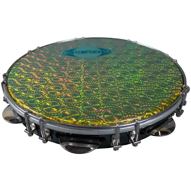 Pandeiro Contemporanea 11" Black - Peau Gold Nouveauté