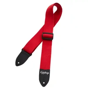EPIPHONE COTTON GUITAR STRAP, RED STRAP Achat Immédiat