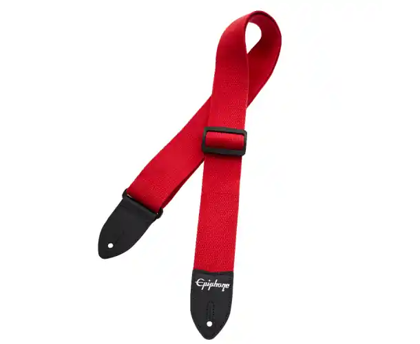 EPIPHONE COTTON GUITAR STRAP, RED STRAP Achat Immédiat