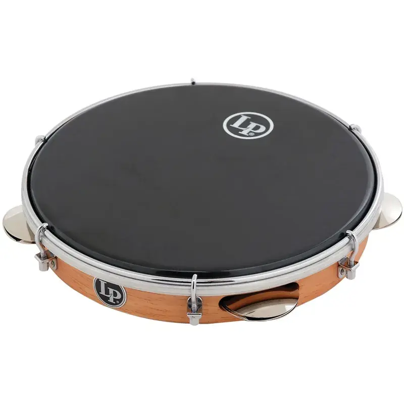 Nouvel Arrivage LATIN PERCUSSION LP3010 Pandeiro 10" Wood Peau Noire + Housse