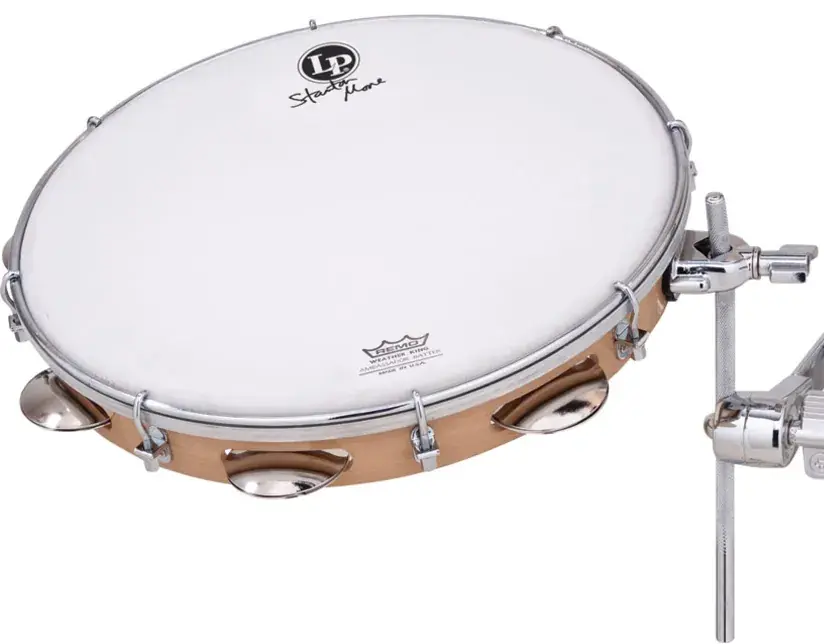 LATIN PERCUSSION LP3012SM Pandeiro Stanton Moore 12" Wood Peau Sablee Fixation Offre Du Jour