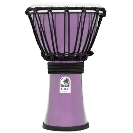 Dernier Modèle Djembe Toca Freestyle Colorsound 07" Violet Metallise