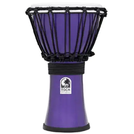 Top Vente Djembe Toca Freestyle Colorsound 07" Indigo Metallise