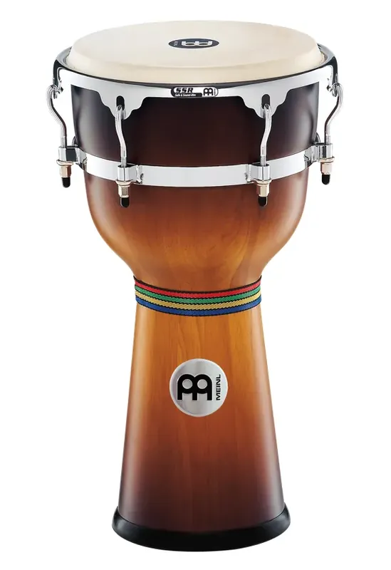 Bon Marché Djembe Meinl Bois 12 3/4" Hevea - Accordable - Sunburst