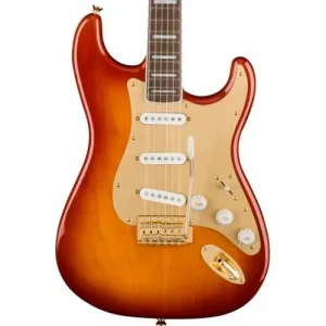 40TH ANNIVERSARY STRATOCASTER GOLD EDITION LAUREL FINGERBOARD GOLD ANODIZED PICKGUARD SIENNA SUNBURST Produit De Marque