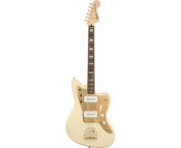 Bon Plan 40TH ANNIVERSARY JAZZMASTER GOLD EDITION LAUREL FINGERBOARD GOLD ANODIZED PICKGUARD OLYMPIC WHITE