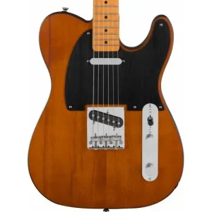 Retour Gratuit 40TH ANNIVERSARY TELECASTER VINTAGE EDITION MAPLE FINGERBOARD BLACK ANODIZED PICKGUARD SATIN MOCHA