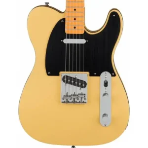 40TH ANNIVERSARY TELECASTER VINTAGE EDITION MAPLE FINGERBOARD BLACK ANODIZED PICKGUARD SATIN VINTAGE BLONDE Offre Exclusive