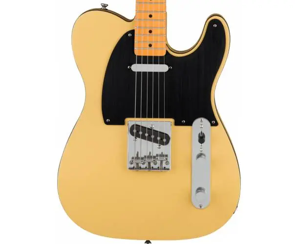 40TH ANNIVERSARY TELECASTER VINTAGE EDITION MAPLE FINGERBOARD BLACK ANODIZED PICKGUARD SATIN VINTAGE BLONDE Offre Exclusive