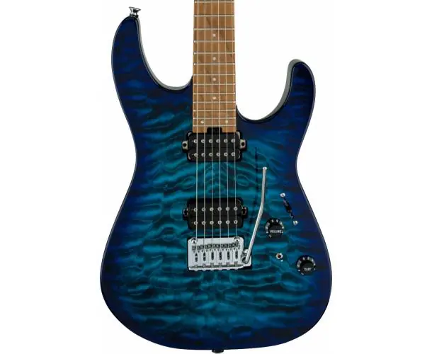 PRO-MOD DK24 HH 2PT CM QM CARAMELIZED MAPLE FINGERBOARD CHLORINE BURST Prix Réduit