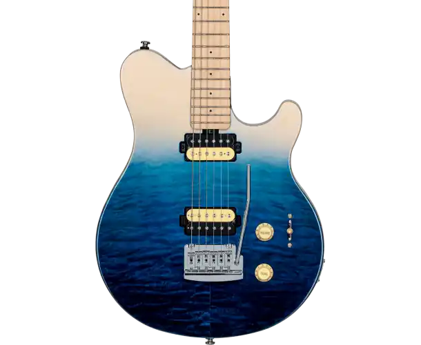 Bon Marché GUITARE ELECTRIQUE AX3QM SPECTRUM BLUE