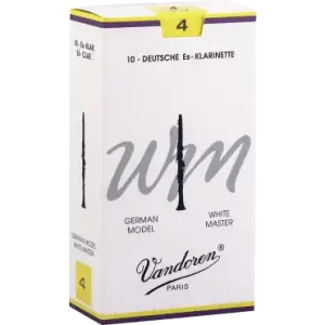 Vandoren CR174 - White Master force 4 - anches clarinette Mib Allemande - boite de 10 Top Vente