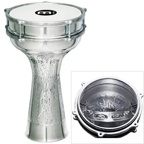 Top Vente Darbouka Meinl Turk - Alu Martelee - 20.5Cm Jingles