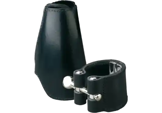 Vandoren Cuir LC22L - ligature et couvre-bec cuir pour clarinette Mib Offre Limitée