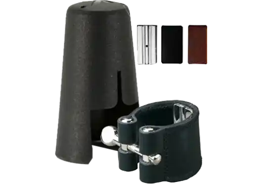 Acheter En Ligne Vandoren Cuir LC24P - ligature et couvre-bec plastique pour clarinette Basse