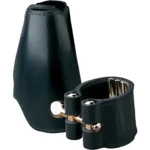 Vandoren Cuir LC28L - ligature et couvre-bec cuir saxophone ténor Remise