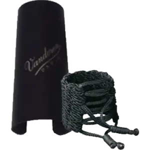 Bon Plan Vandoren Klassic LC36P - ligature cordon tressé et couvre-bec plastique pour saxo soprano