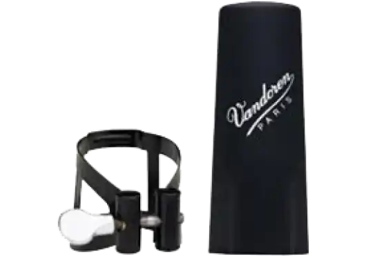 Must-Have Vandoren M/O Noire LC53BP Ligature avec couvre-bec plastique pour clarinette Alto