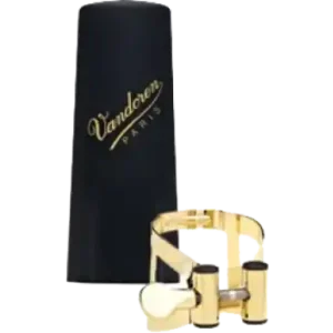 Vandoren M/O Plaquée Or LC56GP - ligature avec couvre-bec pour saxophone soprano Promotion
