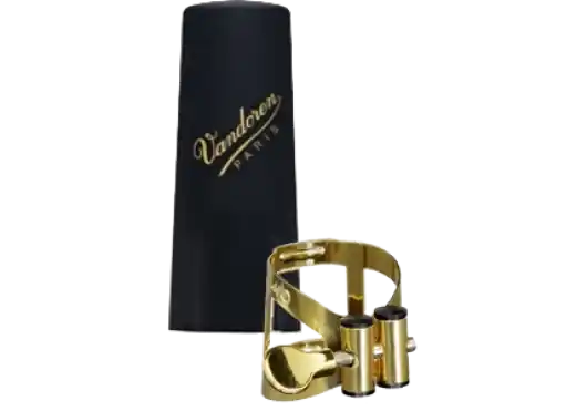 Certifié Vandoren M/O Finition Vieil Or LC57AP - ligature avec couvre-bec pour saxophone alto
