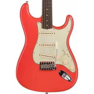 CUSTOM SHOP - S21 LTD 64 STRAT JRN/CLOSET CLASSIC HARDWARE FADED FIESTA RED Dernière Chance