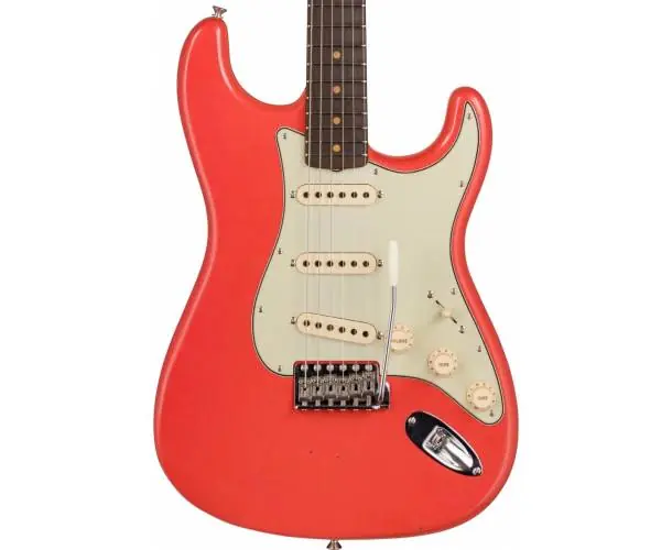 CUSTOM SHOP - S21 LTD 64 STRAT JRN/CLOSET CLASSIC HARDWARE FADED FIESTA RED Dernière Chance