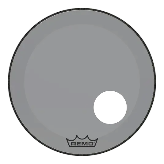 REMO Colortone 20" Powerstroke 3 Bass Smoke W/Hole Réduction