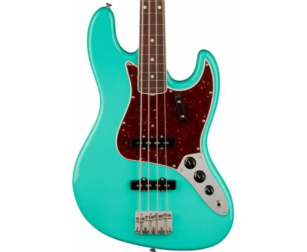 Meilleur Prix AMERICAN VINTAGE II 1966 JAZZ BASS ROSEWOOD FINGERBOARD SEA FOAM GREEN