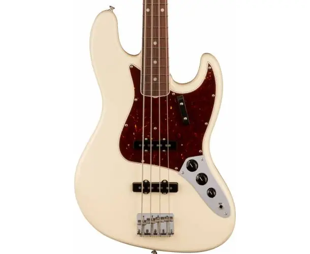 Populaire AMERICAN VINTAGE II 1966 JAZZ BASS ROSEWOOD FINGERBOARD OLYMPIC WHITE